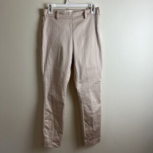 H&M Pants Pink Blush Stretch Side Zip Dress Slacks Work Casual Women's Size 6